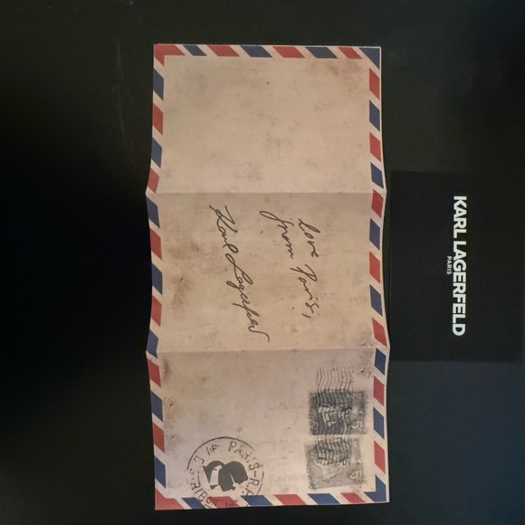 Karl Lagerfeld Beige and Cream Leather Shoulder Bag - Picture 6 of 7